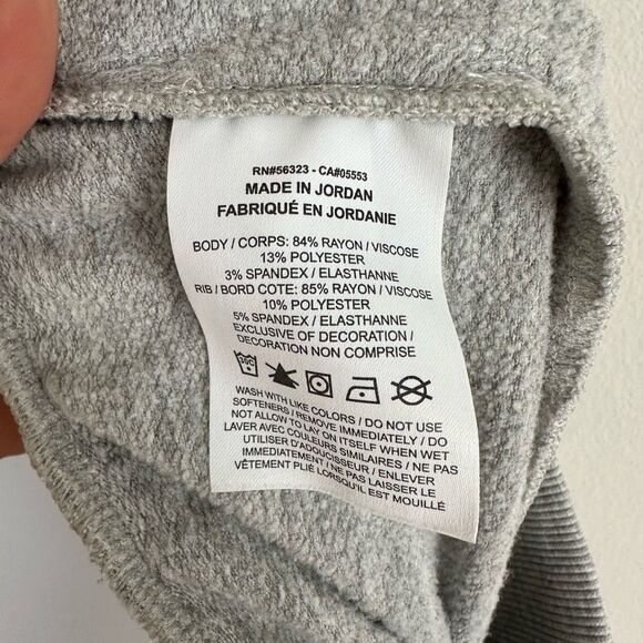 Nike Yoga Women's Flow Hyper Mid Rise 7/8 Sweat Pants Gray DB4480-141 SMALL - Picture 8 of 8